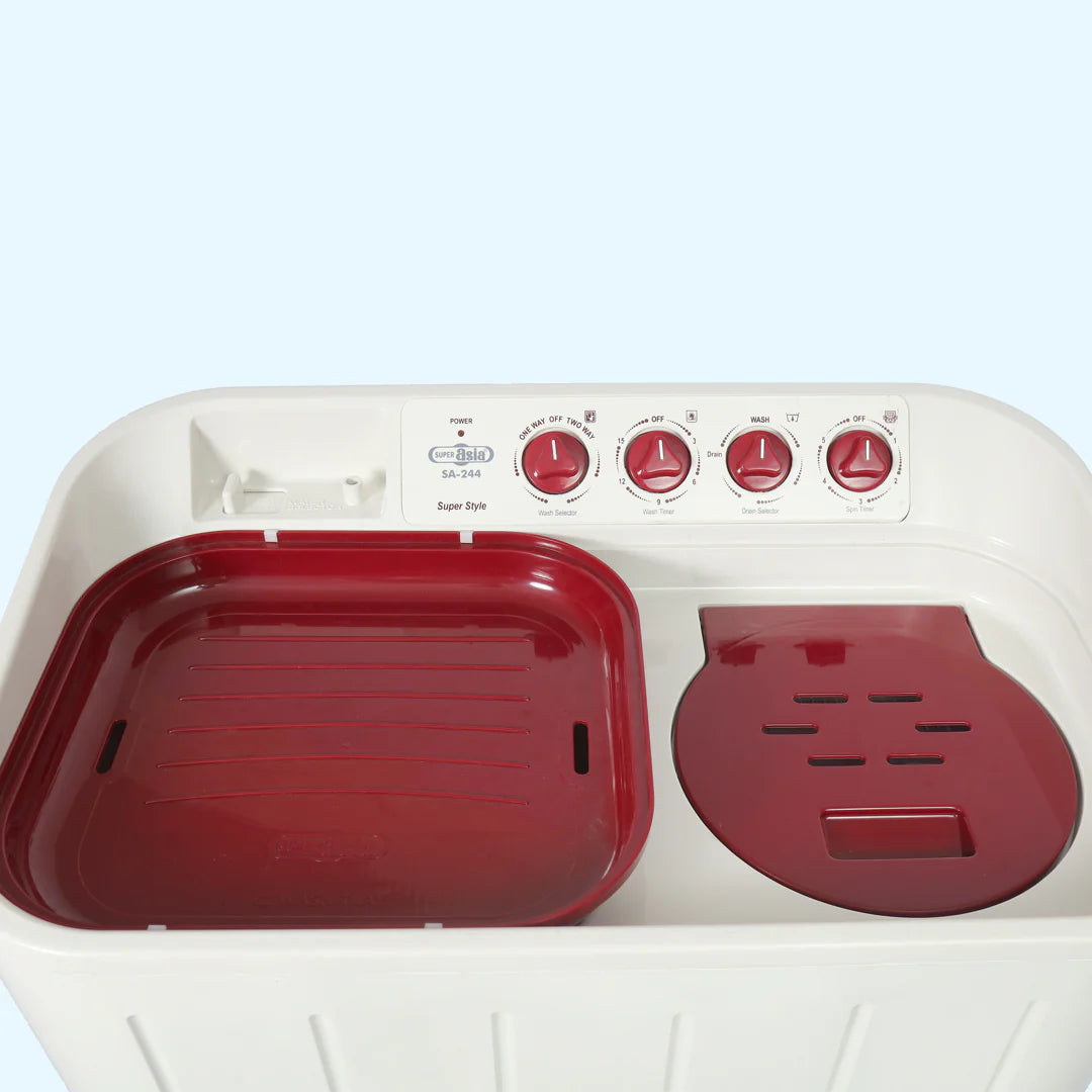 Super Asia Twin Tub Washing Machine 8KG SA-244 SUPER STYLE