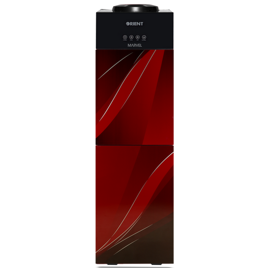 Orient Marvel 3 Taps Red Glass Door Water Dispenser