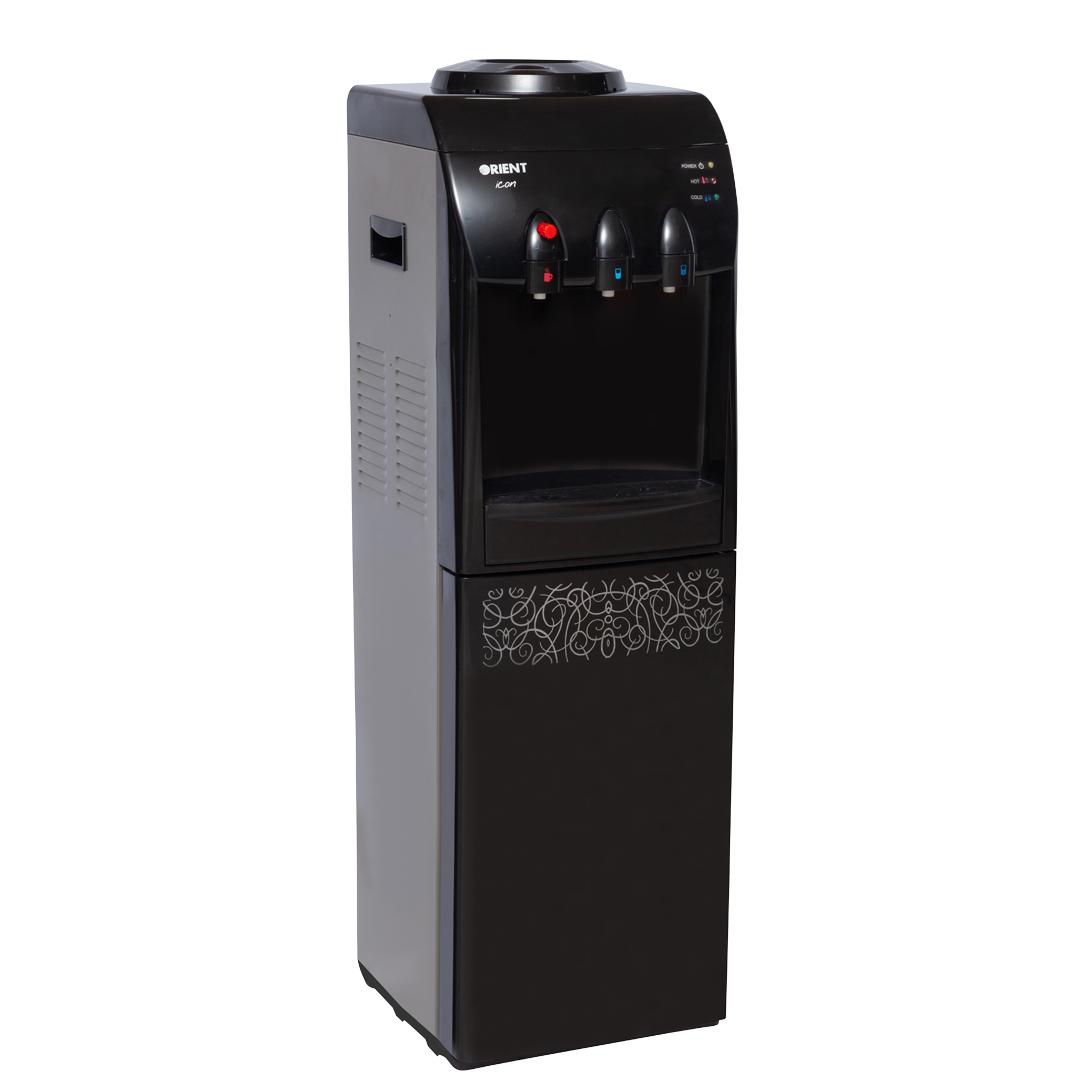 Oreint Icon 3 Taps Black Water Dispenser